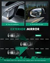 SCITOO Driver Side View Mirror Fit For Hyundai For Sonata 2006 2007 2008 2009 2010 Manual Folding Heated Power Adjustment Black Left Outside Exterior Mirror HY1320149