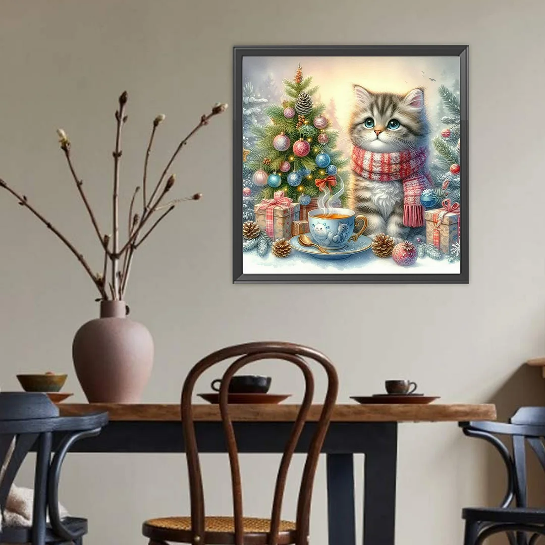 Diamond Painting - Full Round Drill - Cat(Canvas|Canvas|40*40cm)