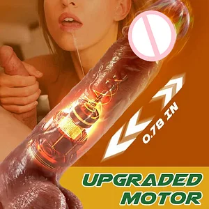 8.86-Inch Realistic Dildo Vibrator with 9 Vibration Modes, 3 Telescoping Patterns, and Swing Function