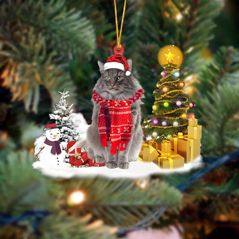 VigorDaily Norwegian Forest Cat Christmas Ornament SM179