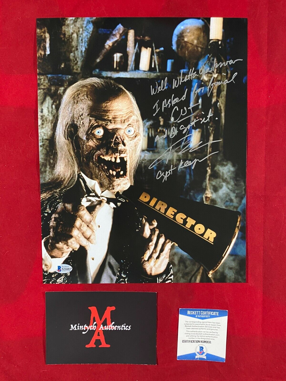 JOHN KASSIR AUTOGRAPHED SIGNED 11x14 Photo Poster painting! TALES FROM THE CRYPT! BECKETT COA!