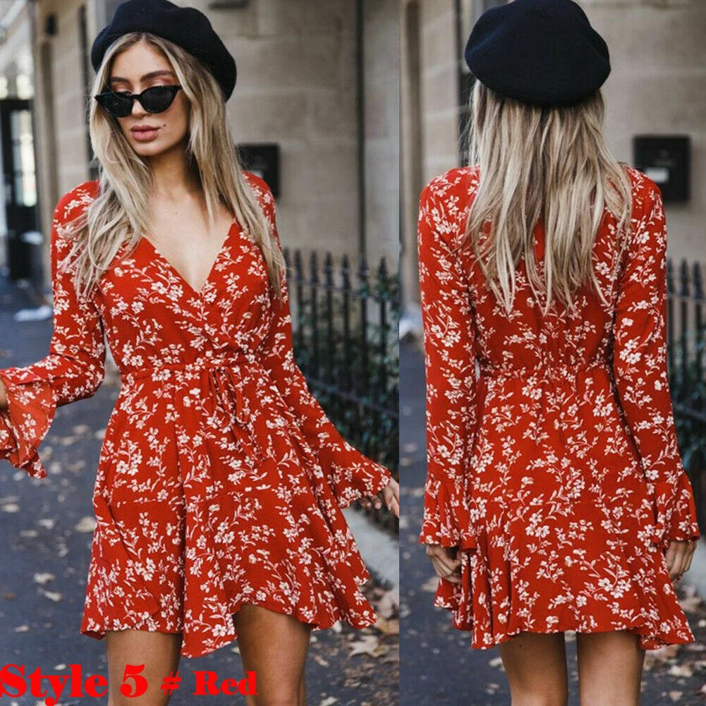 Sexy Strapless Beach Summer Dress Sundresses Vintage Bohemian Mini Dress Robe Femme Boho Floral Women Fashion dress hot Vestido