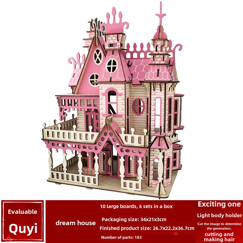 Stall Supply Children’s Wooden 3D Puzzle Adult Puzzle Christmas Building Handmade Educational Model Toy