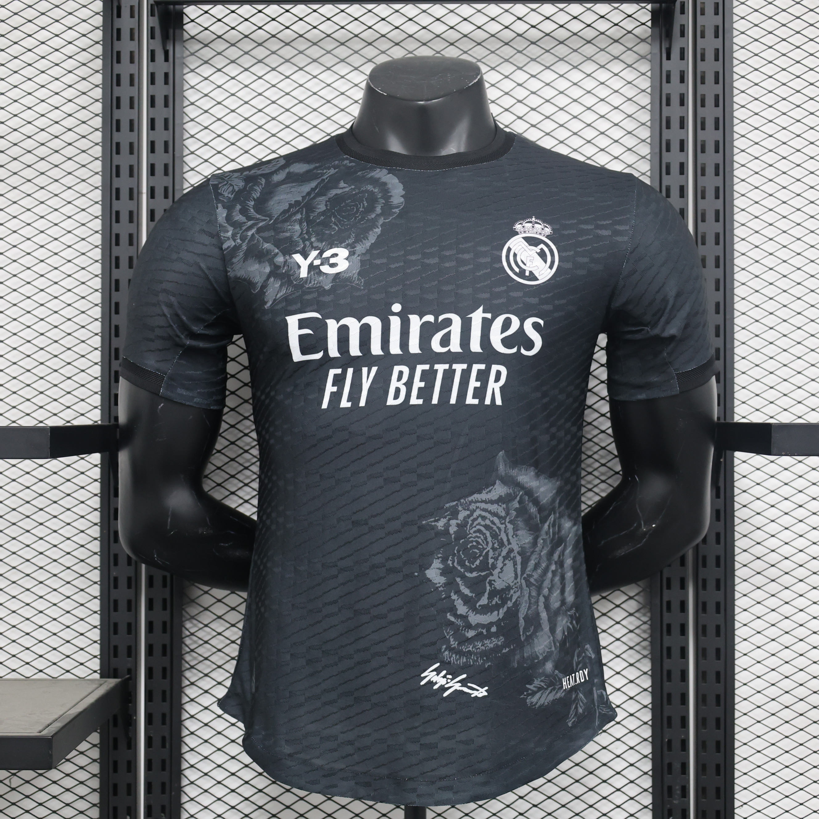 Real Madrid 23-24 Y3 Black Special Edition Jersey - Player Version