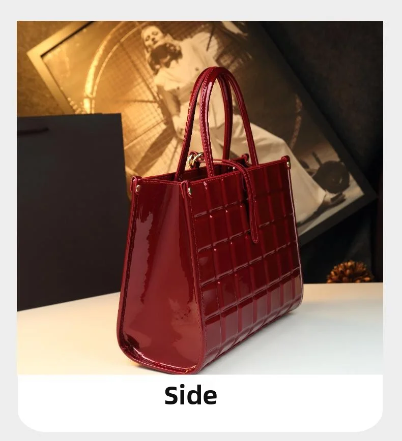 Quilted Genuine Leather Bag for Women, New Trendy Single Shoulder