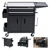 Tattoo Cart with Drawers Multi-Function Trolley Barber Shop Mobile Tool Cabinet