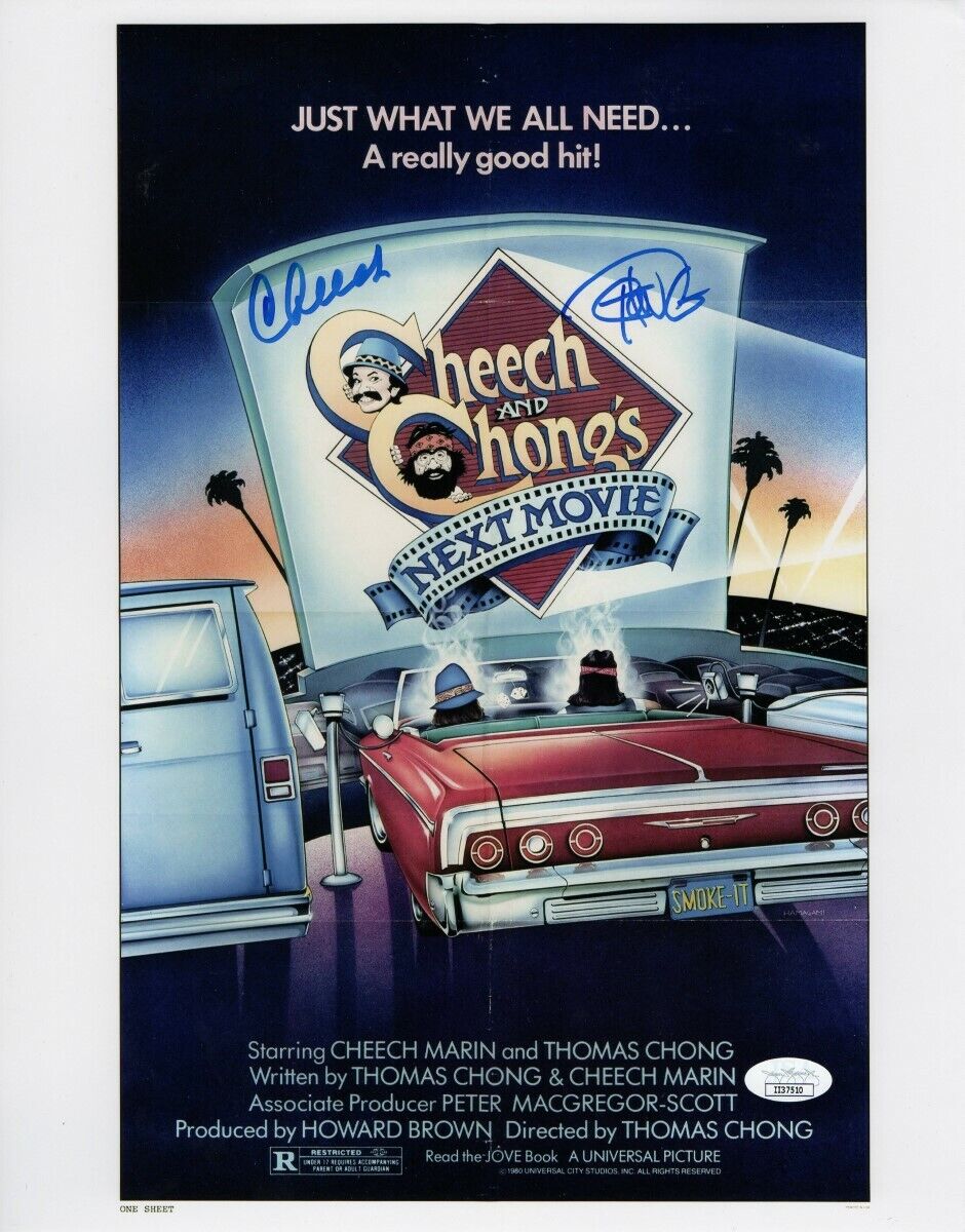 Cheech Marin Tommy Chong Signed Autographed 11x14 Photo Poster painting Next Movie JSA II37510