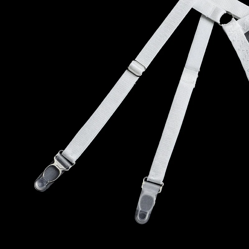 Billionm Three Pieces Underwear See Through Bra and Panties Women Mesh Sheer Intimate White Sissy Lingerie Perspective Lace Lenceria Sexy