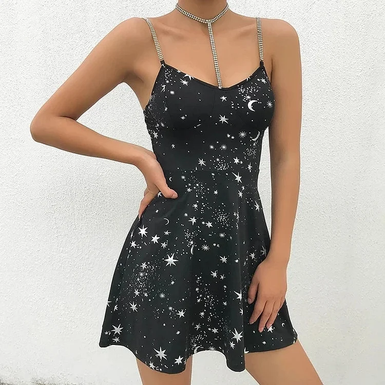 Moon Stars Summer Dress
