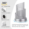 Modern Metal Pen Holder Creative Rotating Stainless Steel Pen Holder Designer Desktop Storage Box