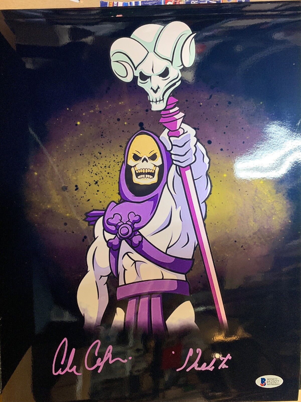 Alan Oppenheimer Signed Skeletor 11x14 Photo Poster painting Beckett Authenticated COA D3