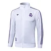 25/26 Real Madrid White long zipper  Training Jacket Set