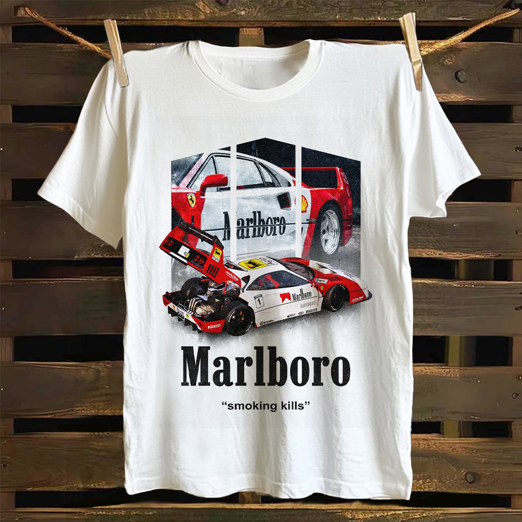 Racing Car Graphic Print T-shirt
