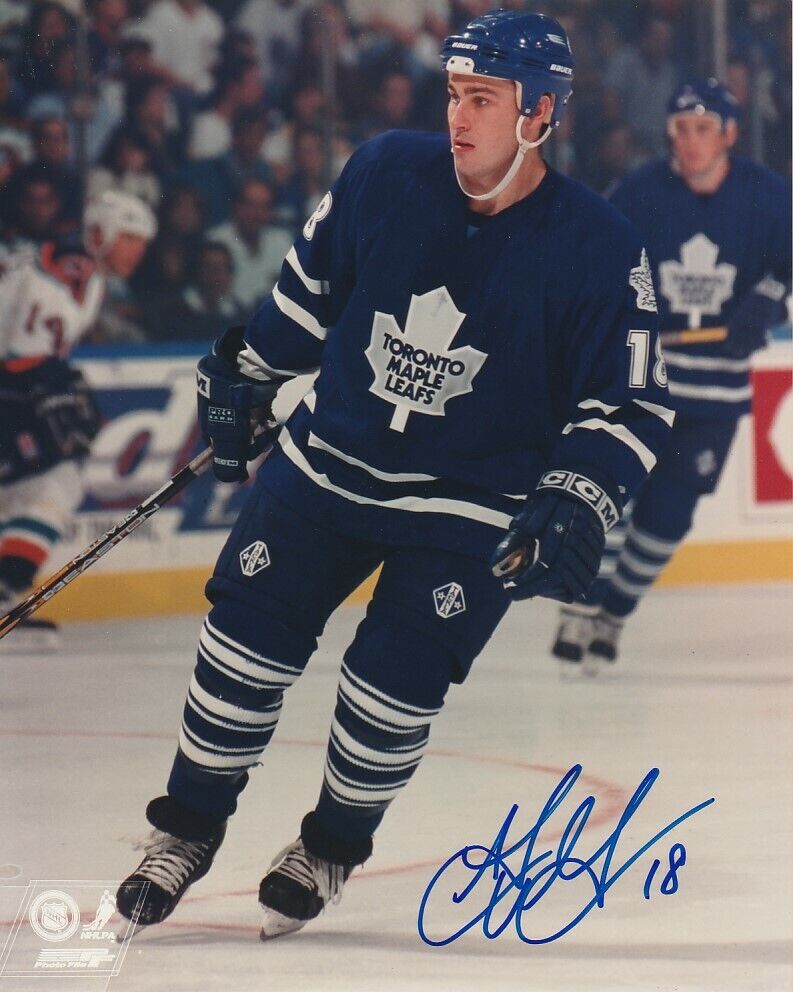 ALYN McCAULEY SIGNED TORONTO MAPLE LEAFS 8x10 Photo Poster painting! Autograph