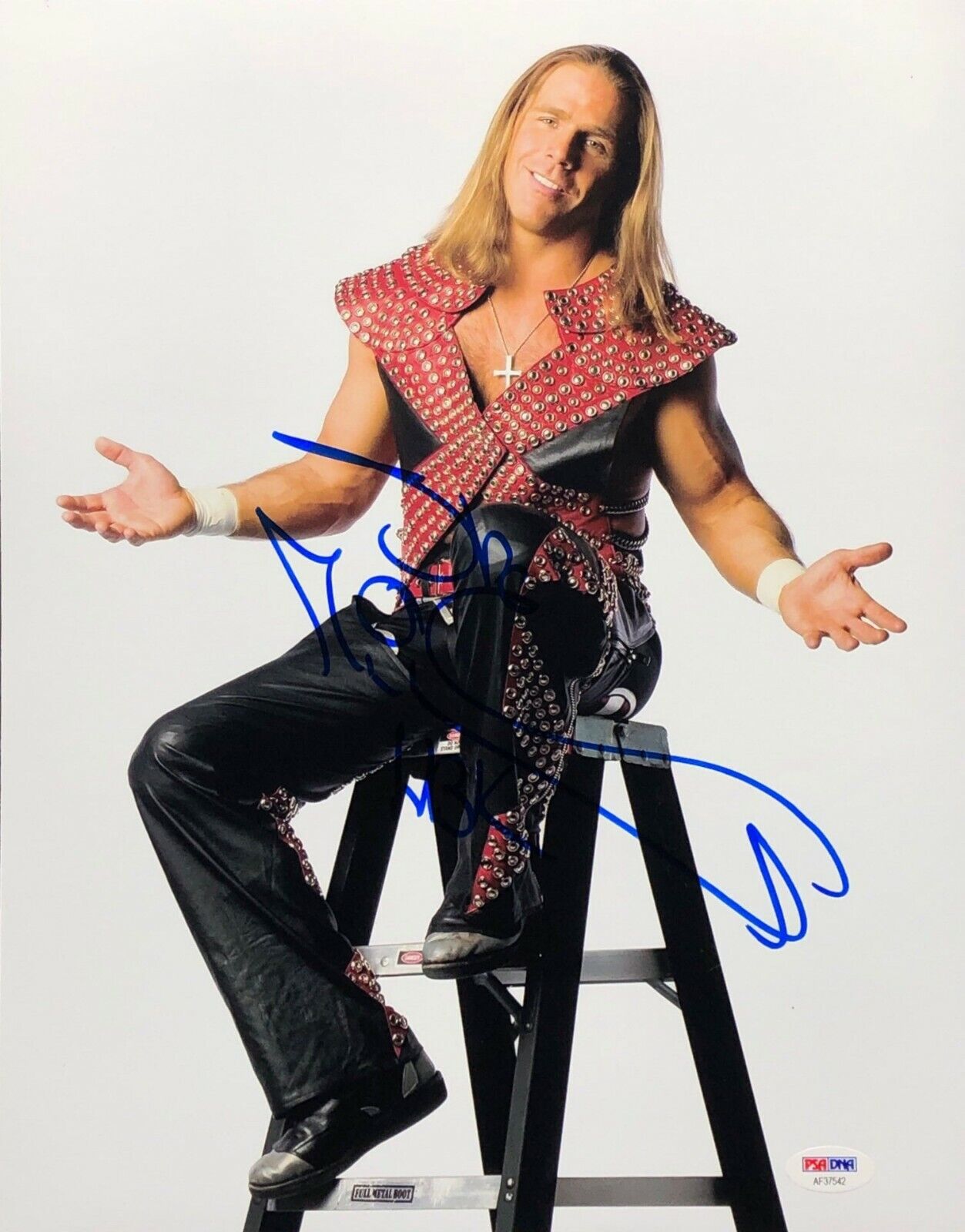 Shawn Michaels Signed Wrestling 11x14 Photo Poster painting *WWE HOF PSA AF37542