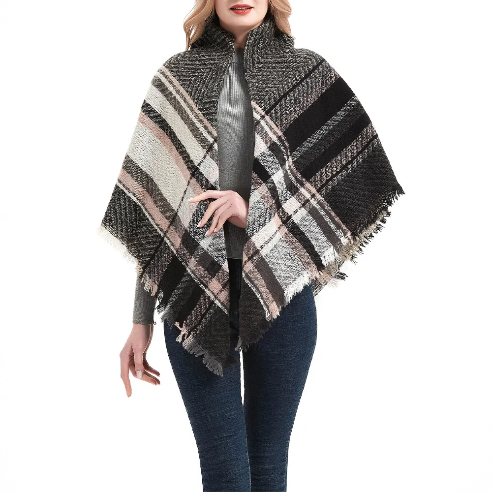 Thickened Herringbone Polyester Scarfs-vocosishoes