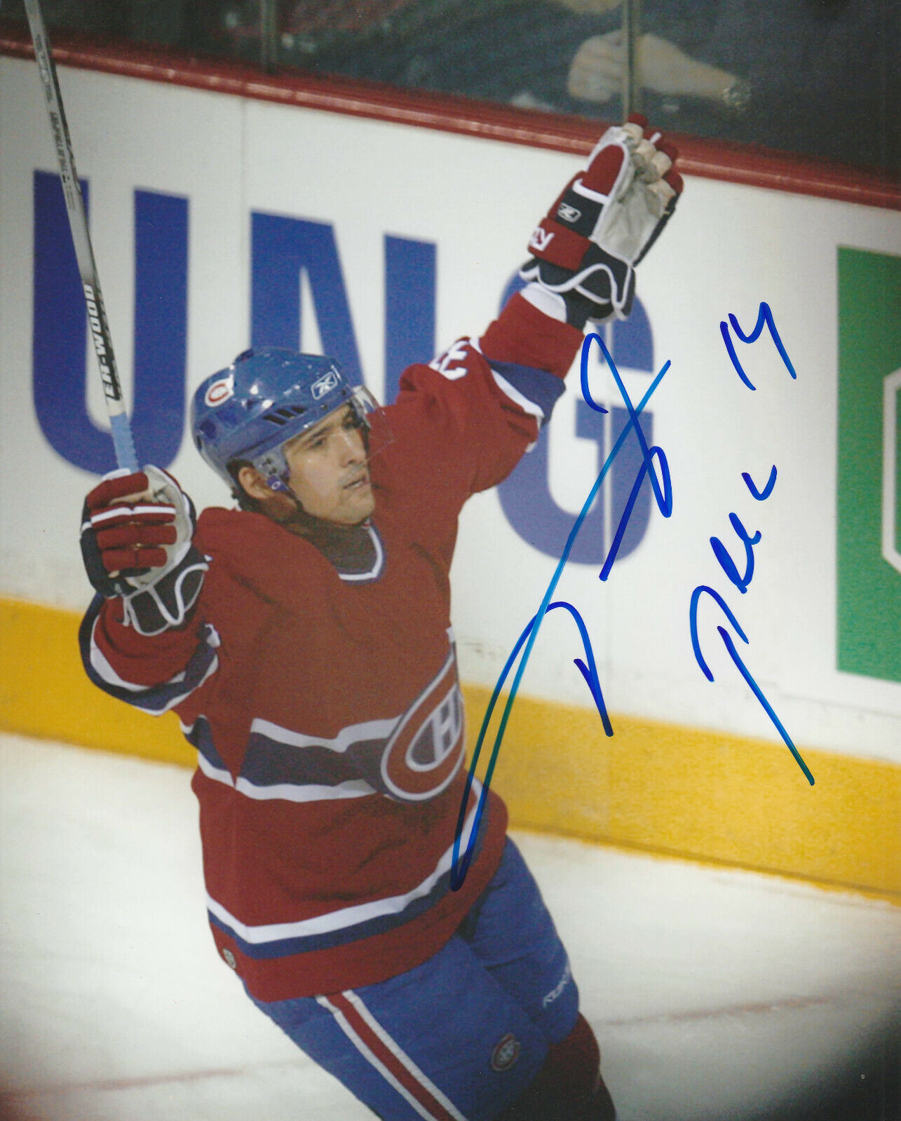 TOMAS PLEKANEC SIGNED MONTREAL CANADIENS 8x10 Photo Poster painting #1 Autograph