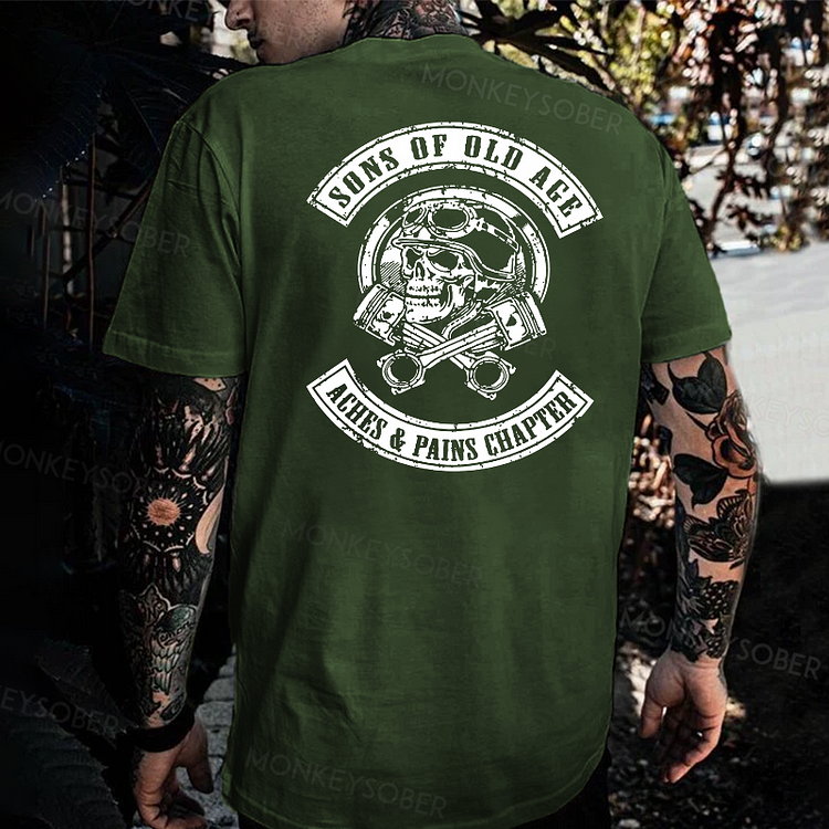 Sons Of Old Age Aches And Pain Chapter Monkey T-shirt