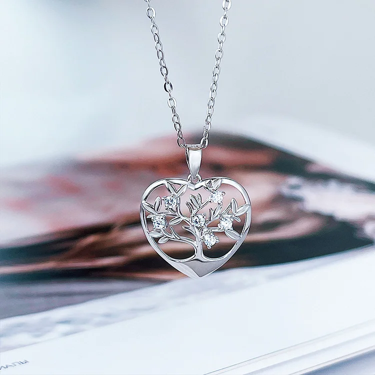 For Granddaughter - You'll Always Fit Inside My Heart Tree Of Life Necklace