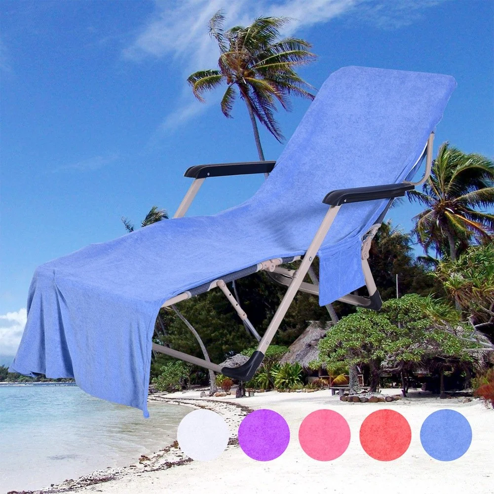 Sun Lounger Towel Large in Bag with Pockets Storagea