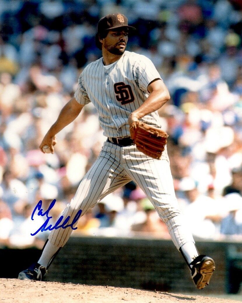 Signed 8x10 CALVIN SCHIRALDI San Diego Padres Autographed Photo Poster painting - COA