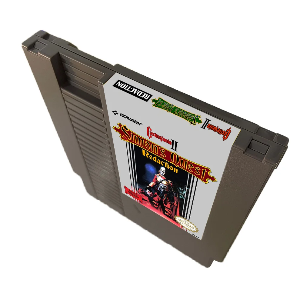 Castlevania II - Simon's Quest Redaction NES For Nintendo Entertainment System Console - 8 Bit Game Cartridge