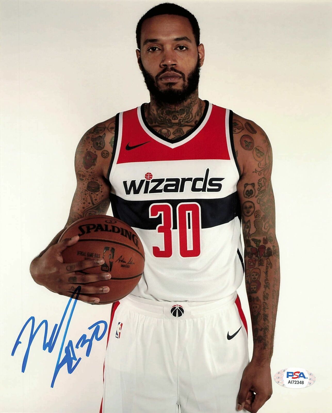 MIKE SCOTT signed 8x10 Photo Poster painting PSA/DNA Washington Wizards Autographed