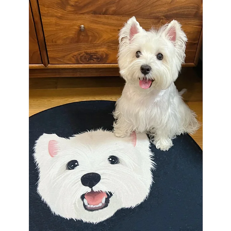 Pet Portrait Rug, Pet Portrait from Photo, Hand Tufted Cat and Dog Portrait Rugs 