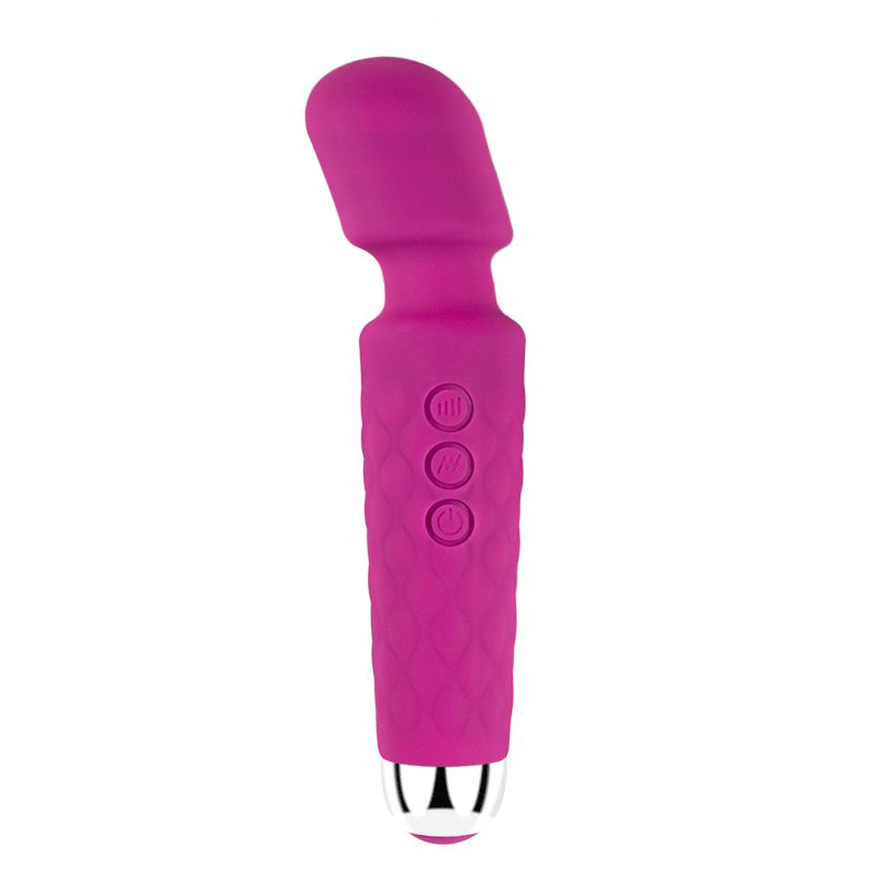 red silicone massage wand virabting rose sex toy for women