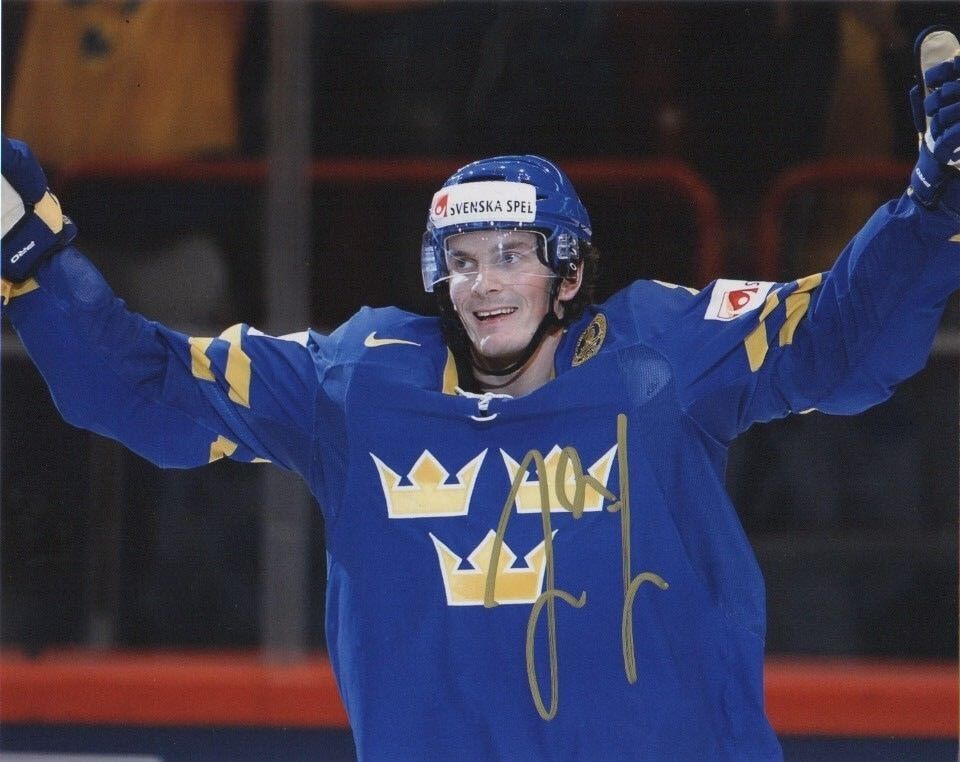 Team Sweden Loui Eriksson Signed Autographed 8x10 NHL Photo Poster painting COA B