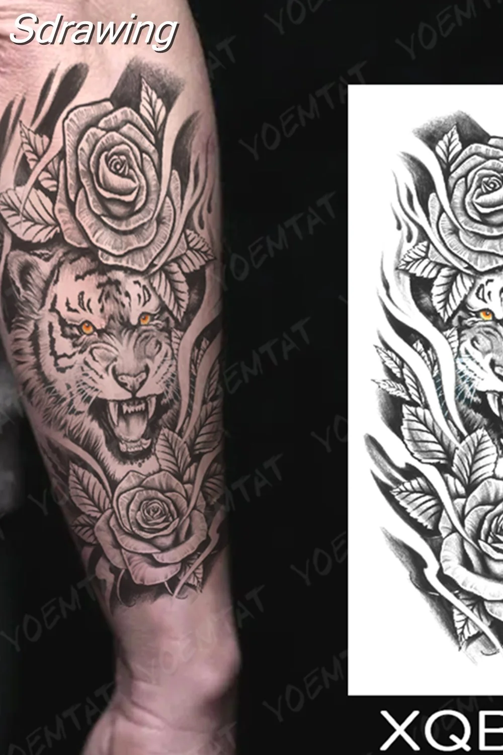 Sdrawing Temporary Tattoo Sticker Butterfly Flower Totem Flash Tatto Y2k Style Body Art Arm Leg Waist Fake Tatoo Men Women