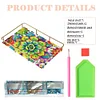 Acrylic Special Shaped Mandala Pattern 5D Diamond Painting Tray Art Craft Decor