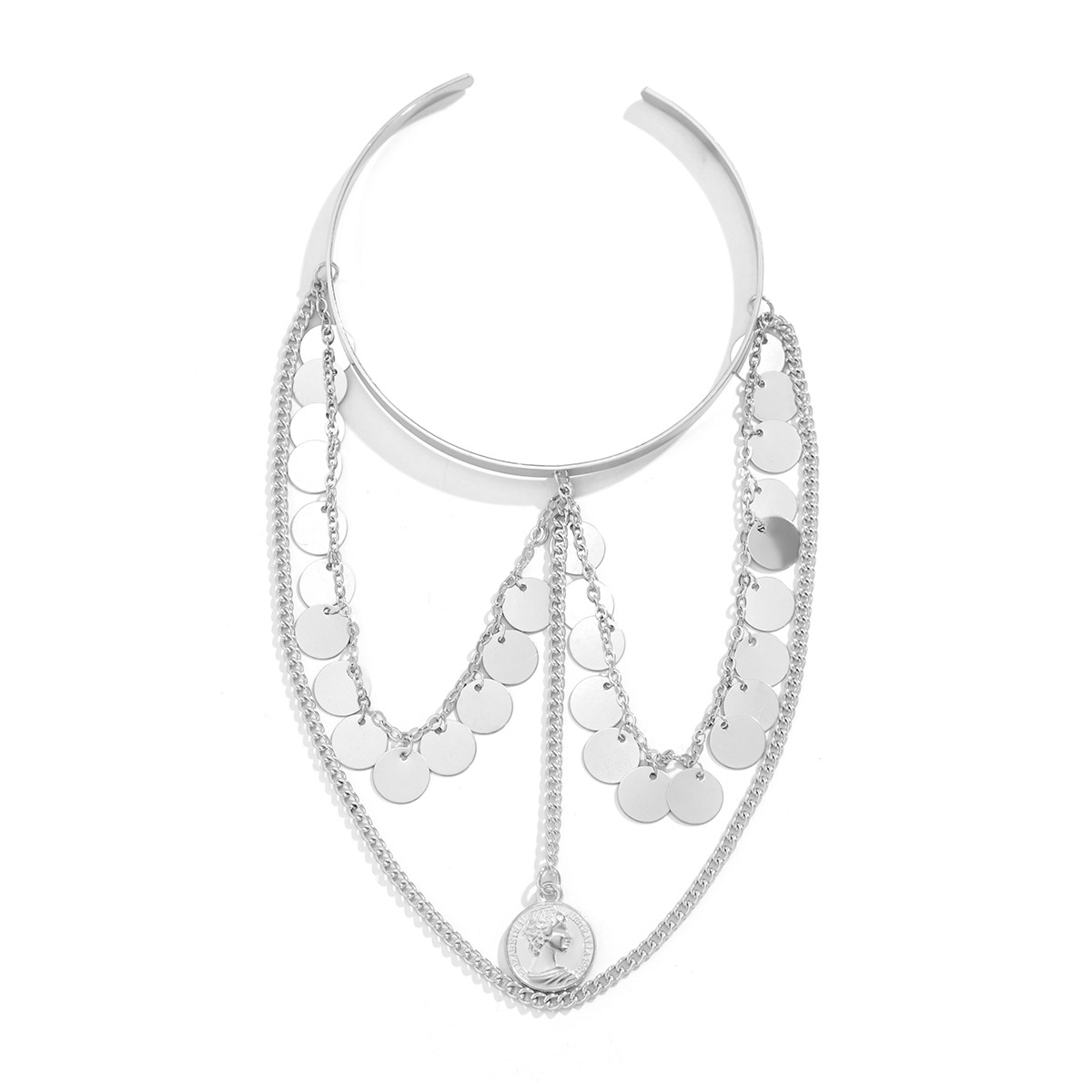 Punk Style Metal Tassel Arm Chain