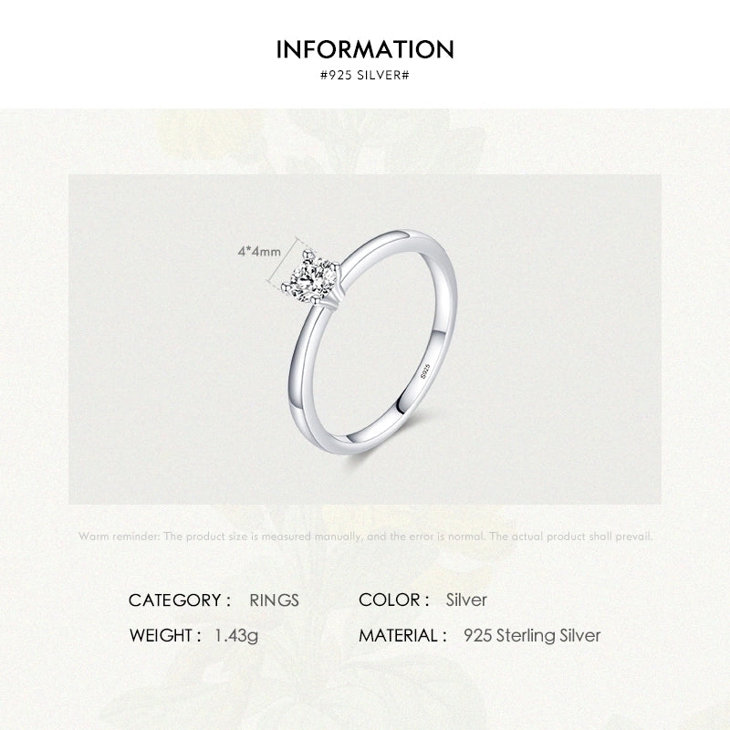 Minimalist Round Sterling Silver Inlay Artificial Gemstones Rings 1 Piece