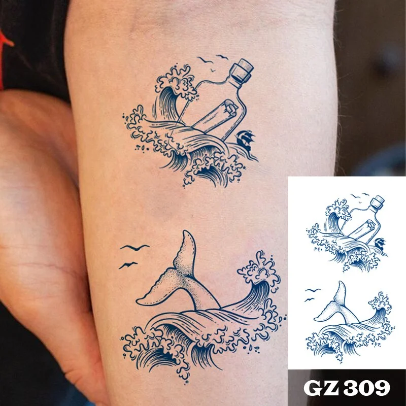 Premium Semi-Permanent Tattoos for Women Men Realistic and Long Lasting 1-2 Weeks,Temporary Tattoos Stickers