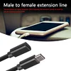 1.5m Type-C Male to Female Extension Cable USB 3.1 Data Charging Connector