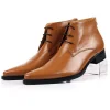 Stylish Mens Lace Up Leather Ankle Dress Boots