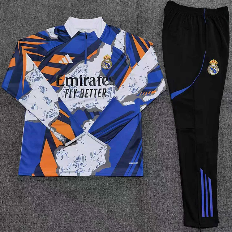 25/26 Real Madrid Half-Zip Training Wear Set