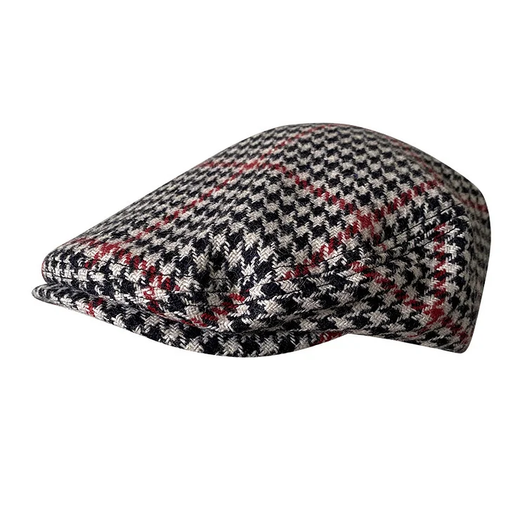 THE PEAKY Marl Flat Hat Brewit-Harris Tweed