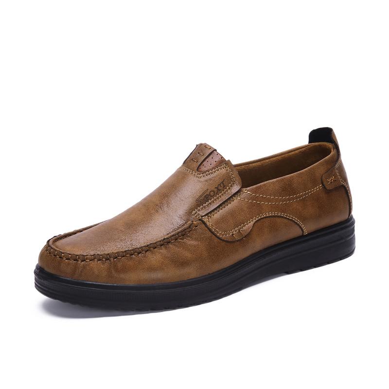 Dacomfy Men Casual Non-slip Leather Loafers 