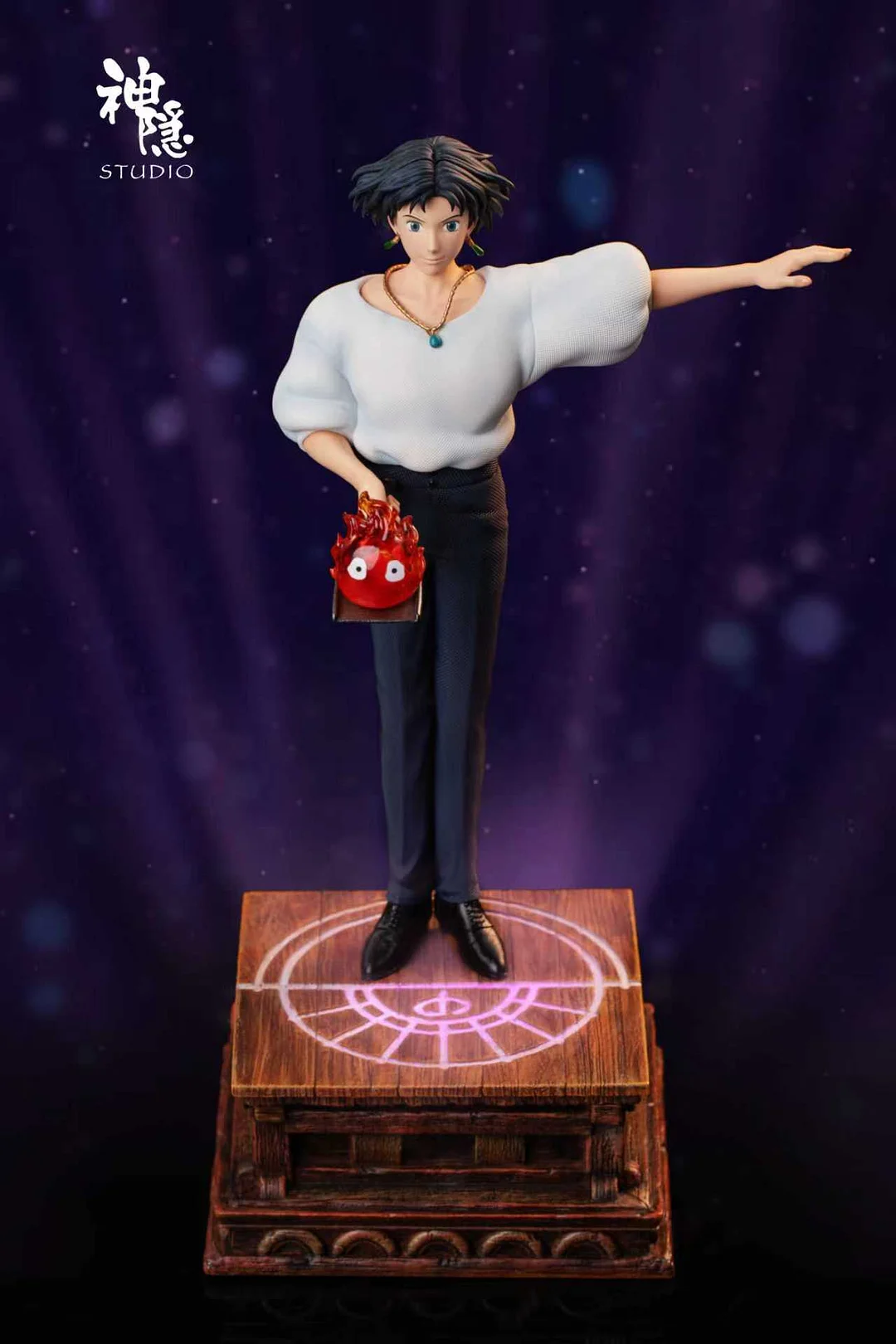 ShenYin Studio - ハウルの動く城 ハウルとカルシファー LED 付き