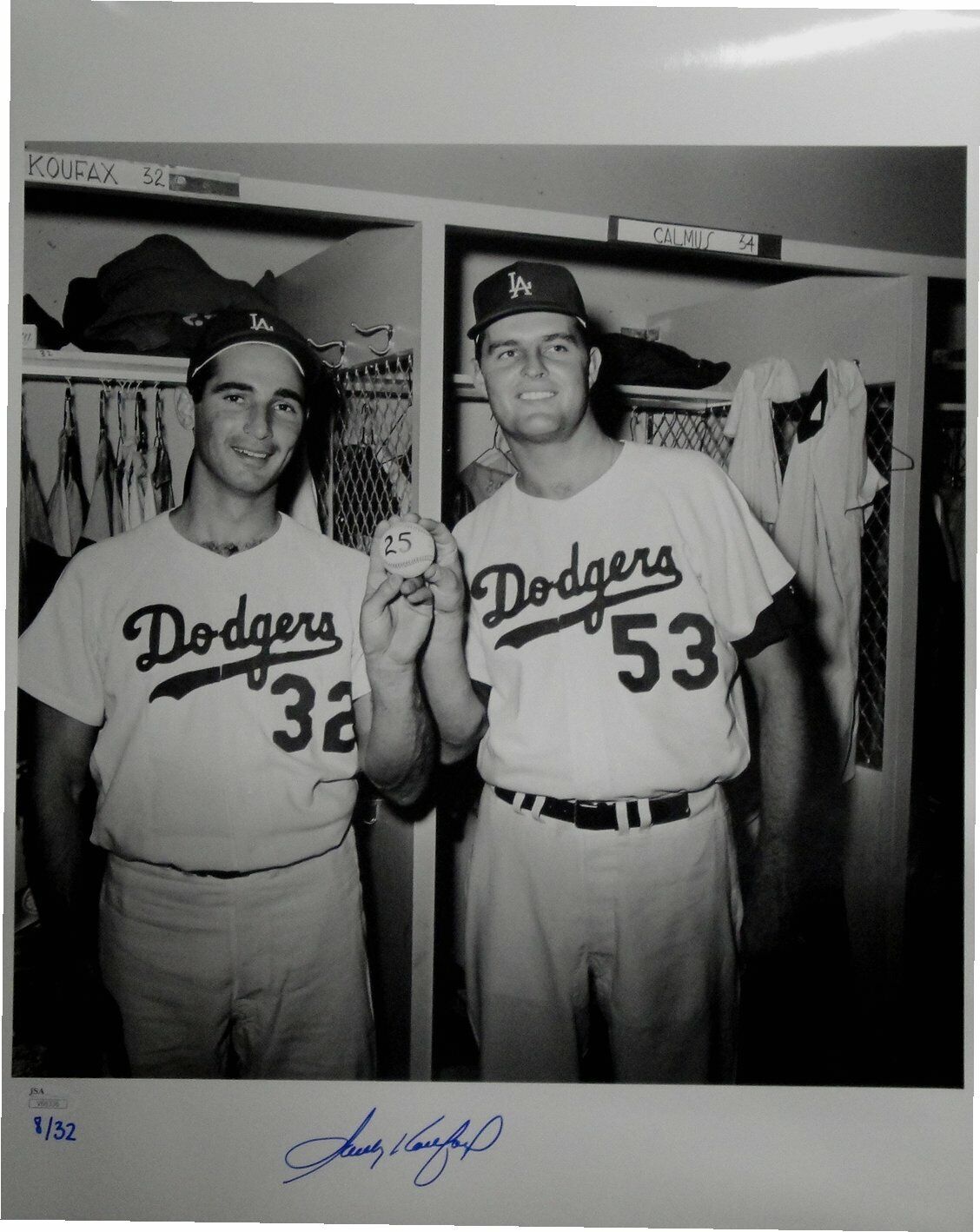 Sandy Koufax Hand Signed Autographed 16X20 Photo Poster painting Dodgers Don Drysdale JSA /32