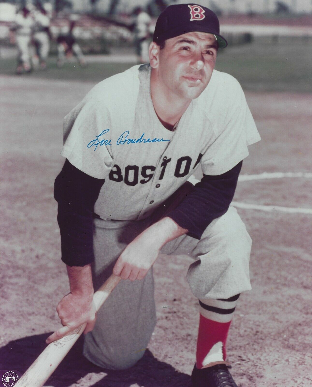 AUTOGRAPHED 8x10 LOU BOUDREAU Boston Red Sox Photo Poster painting W/COA