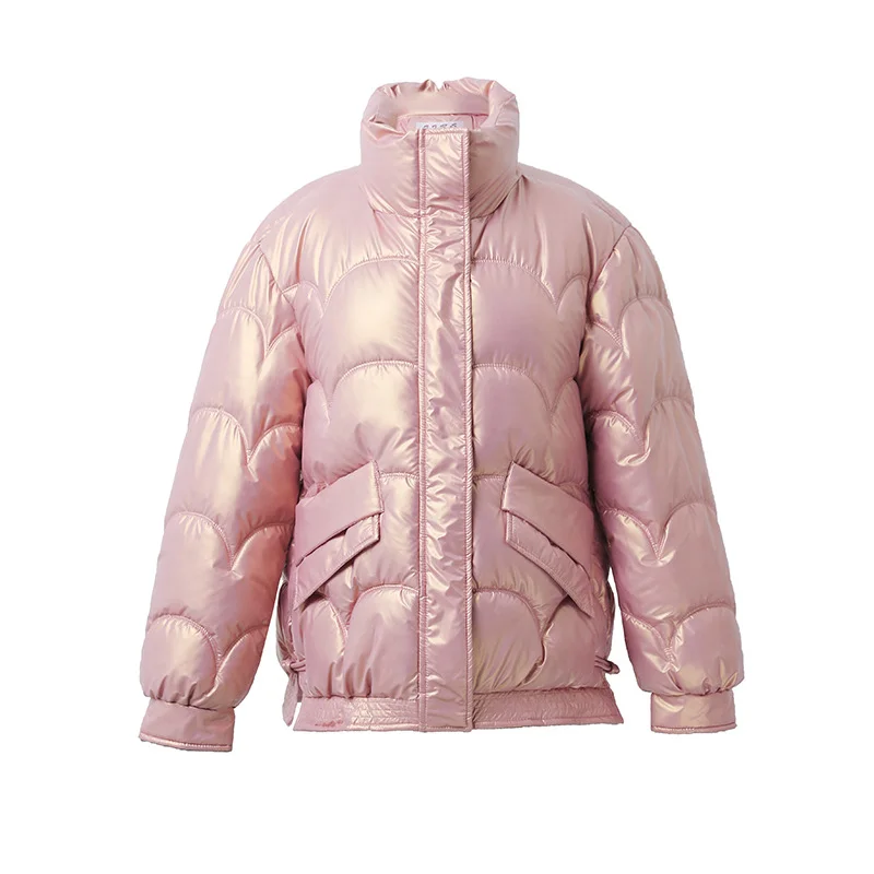 Woherb Winter 2024 New Korean Version Loose Cotton-Padded Jacket Small Cotton-Padded Jacket Coat-Outfit Ideas