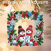 Acryl Weihnachten Schneemann Kranz - 5d DIY Handwerk Anhänger