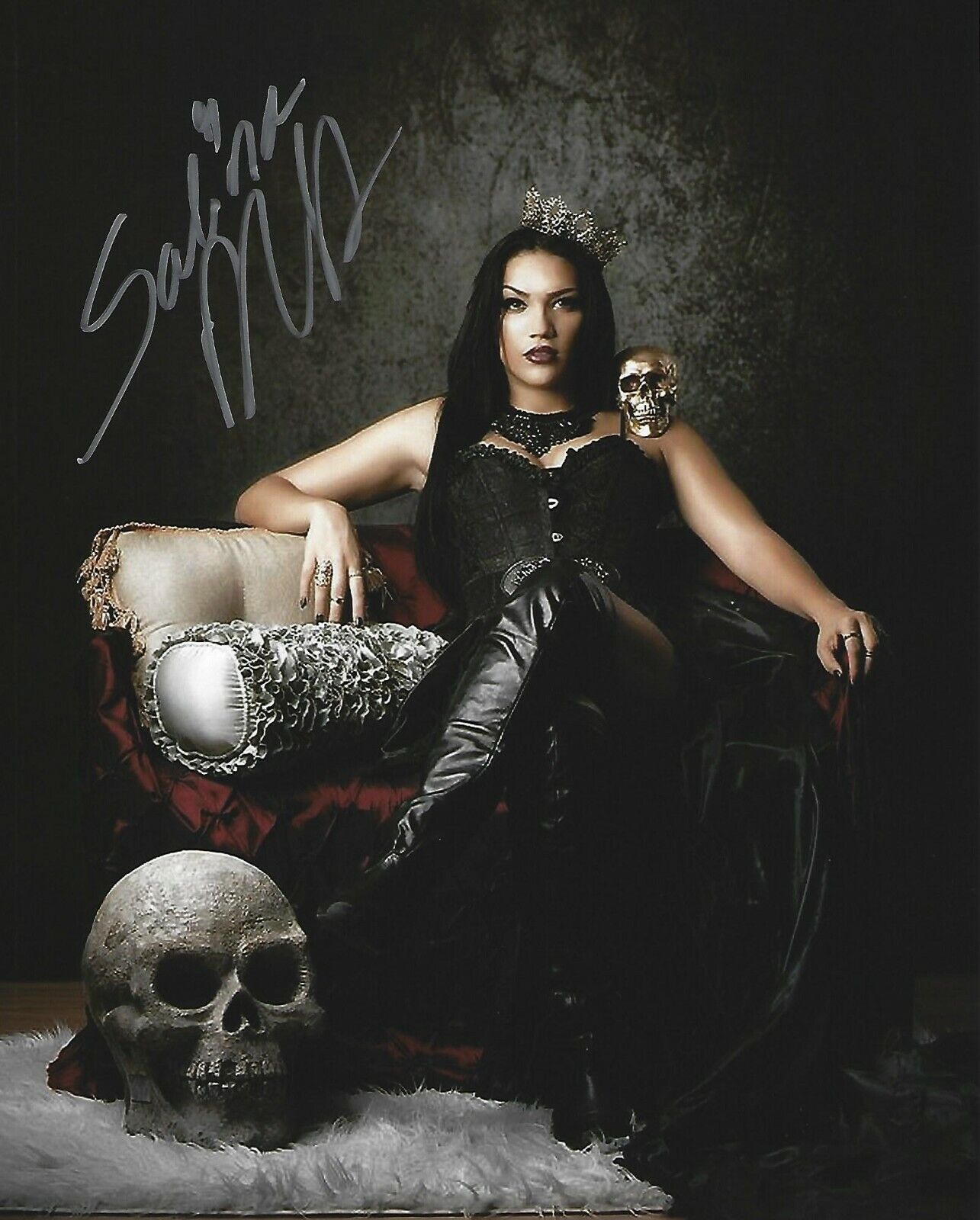 Salina de la Renta Signed 8x10 Photo Poster painting MLW Pro Wrestling Model Picture Autograph K