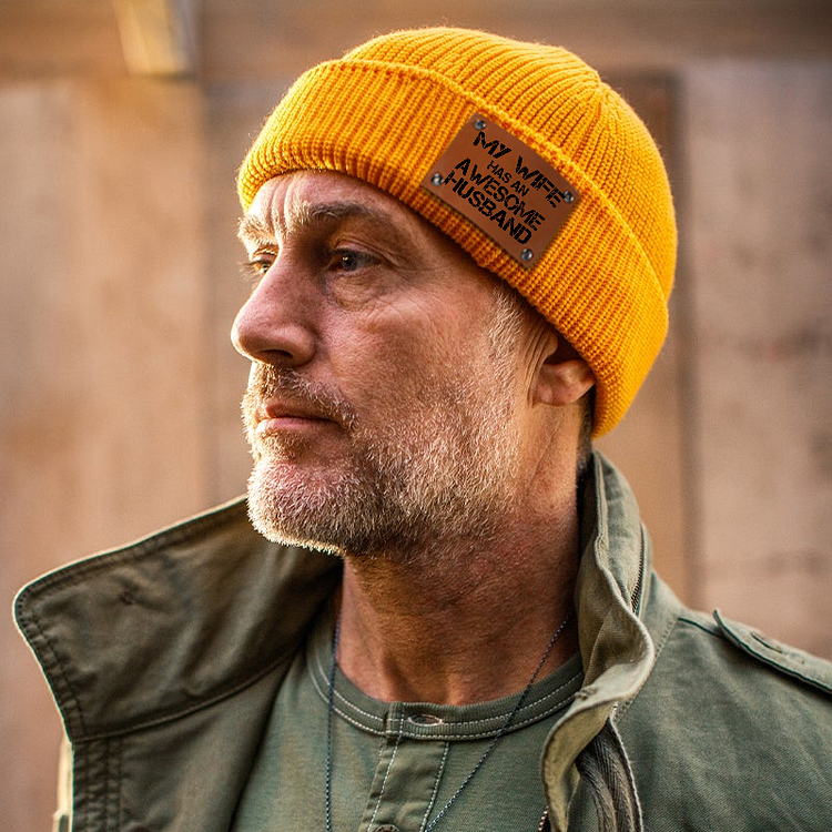 My Wife Has An Awesome Husband Beanie