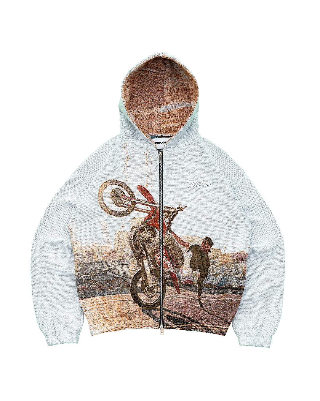 Wheels Zip-Up Hoodie