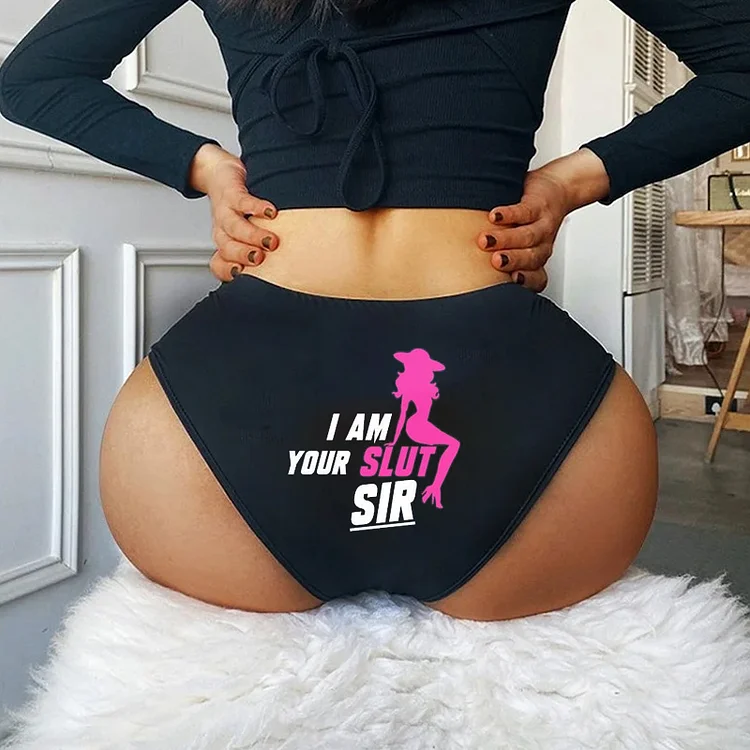 Teecade Teecade I am your slut Sir Printed Sexy Panties