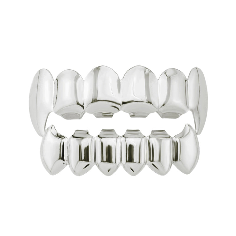 Hip-Hop Solid Color Copper Unisex Tooth Socket Punk Rings